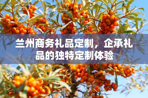 兰州商务礼品定制，企承礼品的独特定制体验